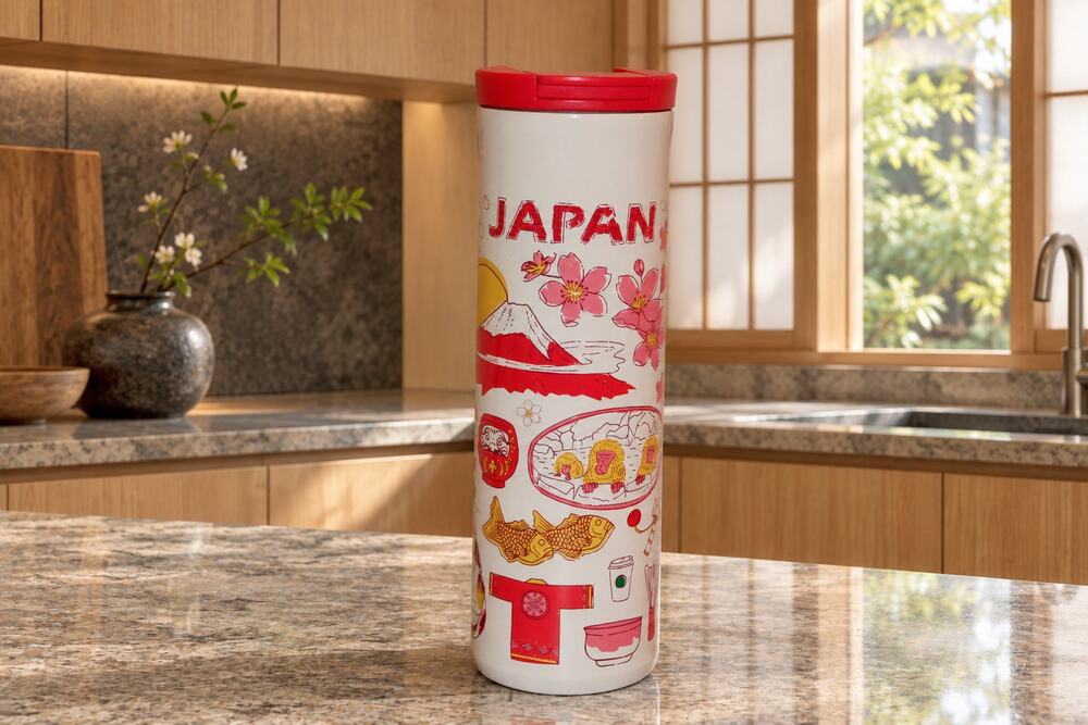 Starbucks Japan Been There Series 16 oz Travel Tumbler w/ Lid Sakura